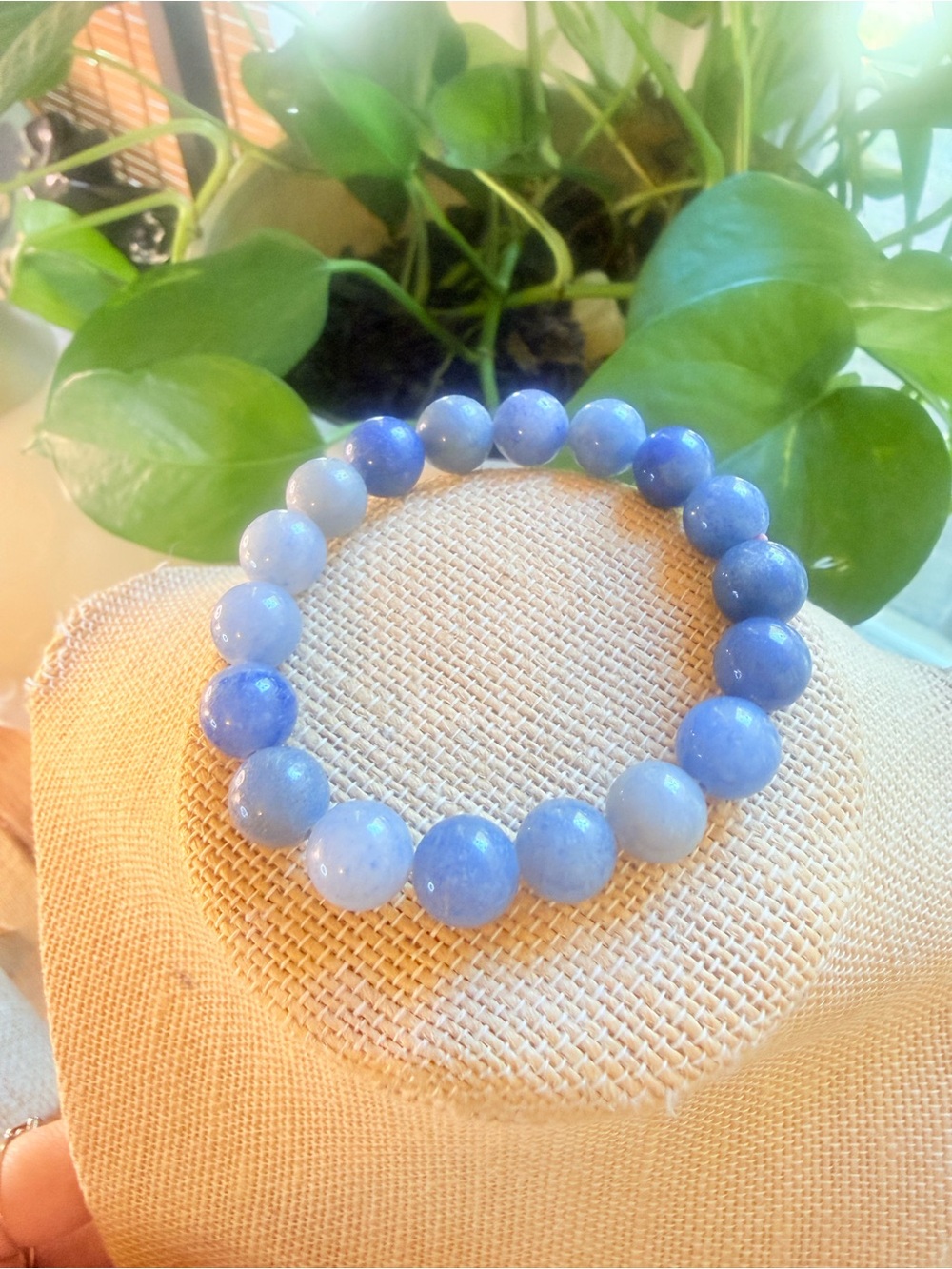 Dumorterite bracelet